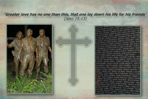 Greater love has no one than this, that one lay down his life for his friends" (John 15:13)